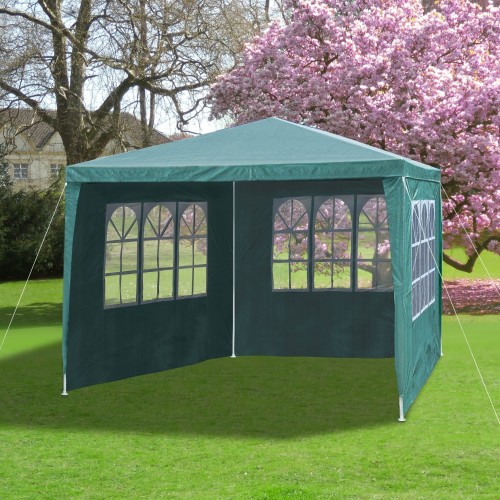 Gartenpavillon 3 x 3 m petrolgrün, Allzweckzelt, Pavillon, Pavillion