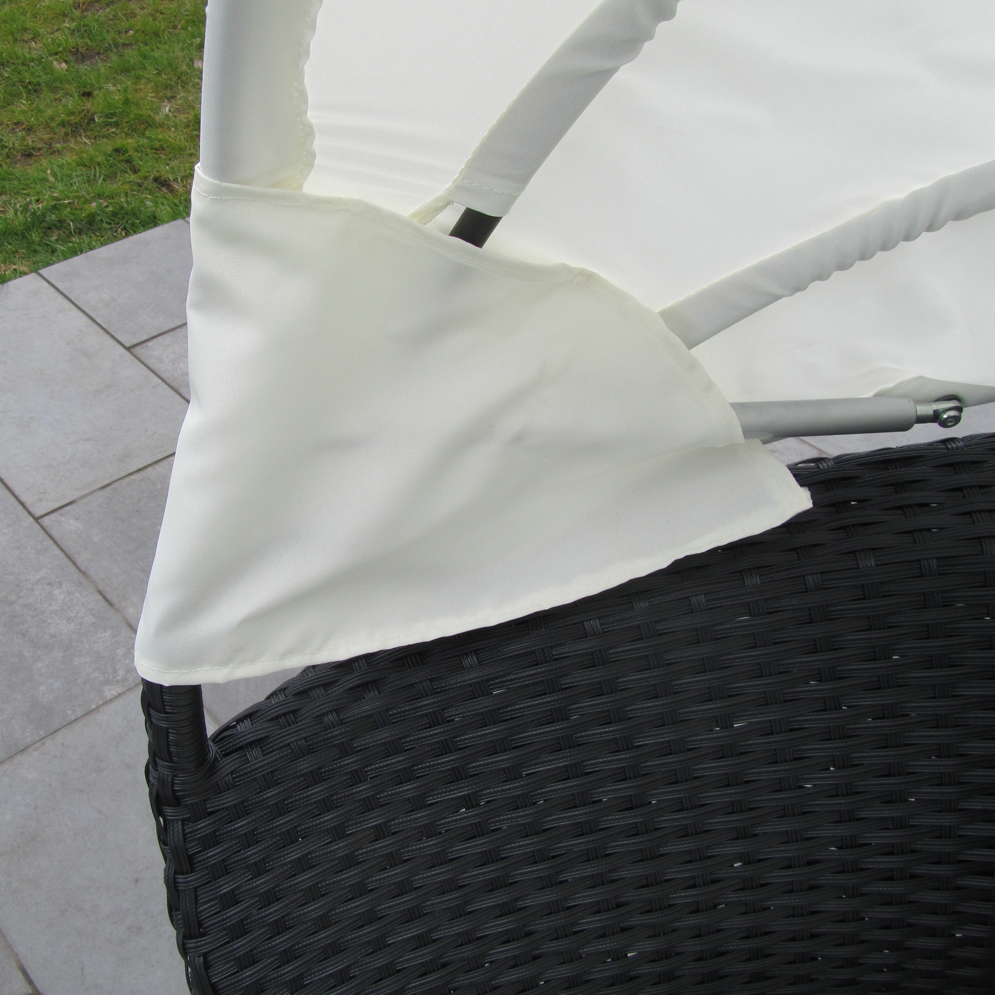 Conforama Pratteln Gartenmobel : Sonneninsel, Polyrattan Garten Lounge, ChillOut Sofa mit Baldachin Conforama Pratteln Gartenmobel : Sonneninsel, Polyrattan Garten Lounge, ChillOut Sofa mit Baldachin