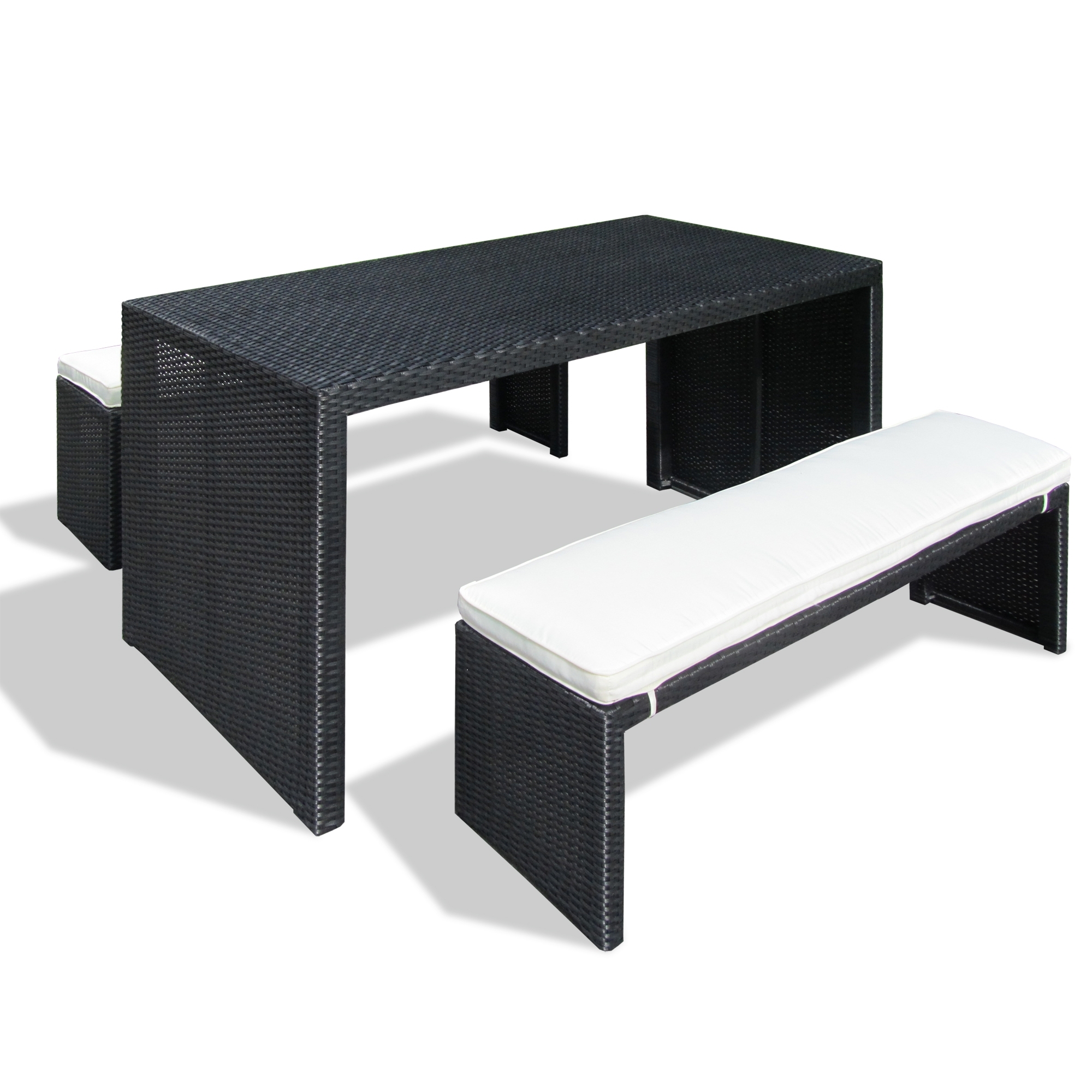 Balkonmobel Weiss Metall : Polyrattan Alu Set, Gruppe, Garnitur, Essgruppe, Gartenmöbel Balkonmobel Weiss Metall : Polyrattan Alu Set, Gruppe, Garnitur, Essgruppe, Gartenmöbel